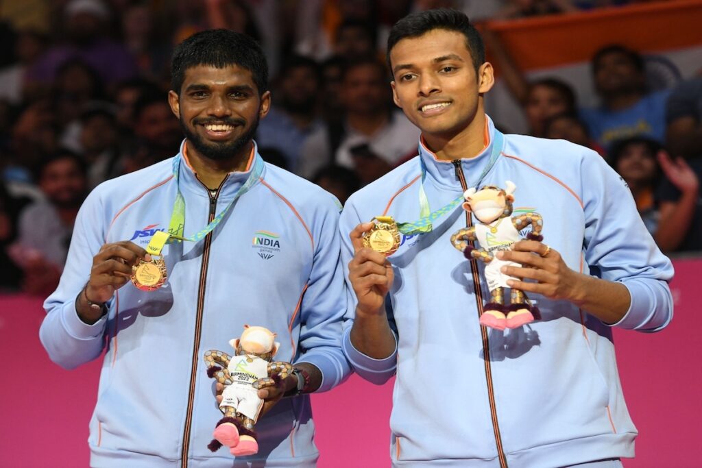 Chirag Shetty-Satwiksairaj Rankireddy (Badminton) -- Gold